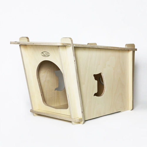 PET CUBIC HOUSE, Simple Design, 깡쥐 시리즈,펫 큐빅 하우스, 내추럴(L)